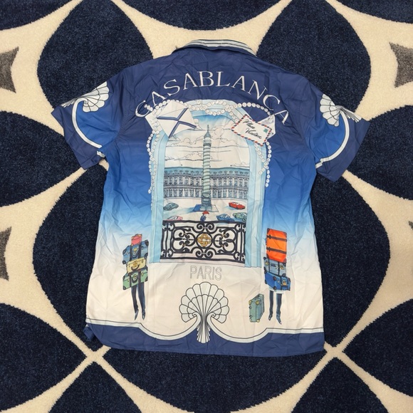 Casablanca Dark Blue White Paris Set Men’s Large - Picture 4 of 7